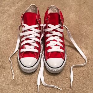 Red High Top Converse