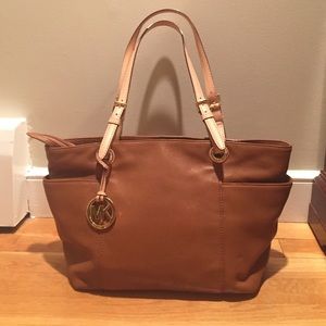 Michael Kors leather tote bag