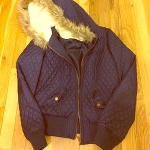 Forever 21 Jackets & Coats - Navy Bomber Jacket Forever 21 Jackets & Coats - Navy Bomber Jacket