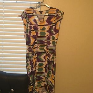 Multicolor Ruched Body - Con Dress