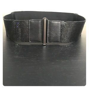 Black Sequins Belt