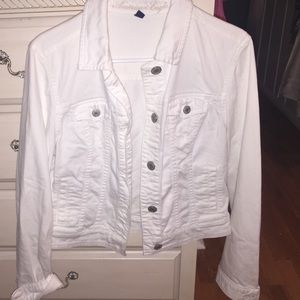 White denim American Eagle jacket