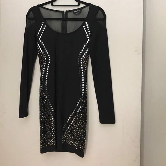 Black BEBE dress.