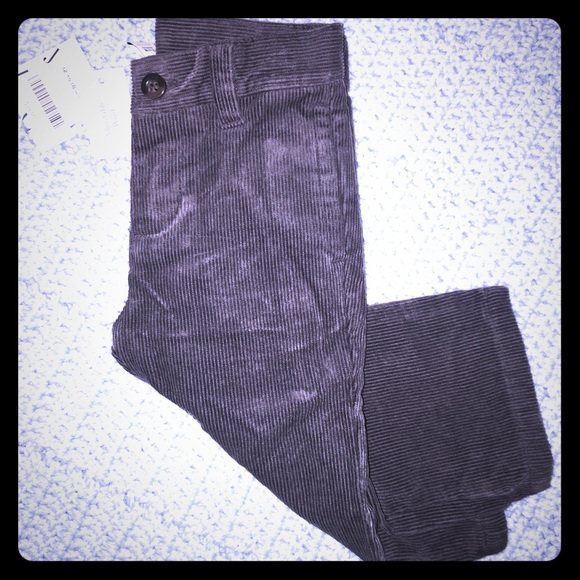 Infant Janie and Jack Charcoal Corduroys