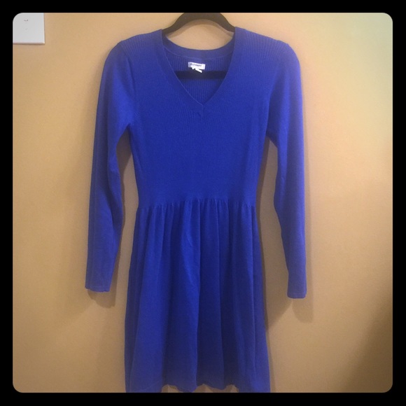 Old Navy Ribbed Sweater Dress in Blue Size Medium