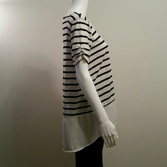 NWT Style&Co Petite Striped Top - Picture 2 of 4