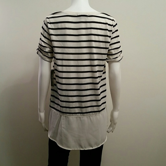 NWT Style&Co Petite Striped Top - Picture 3 of 4
