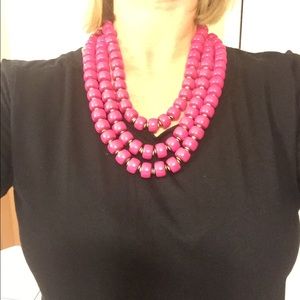 Premier Designs fuscia necklace