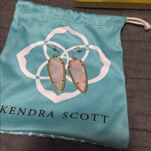 Kendra Scott Sky Earrings in Rose Quartz
