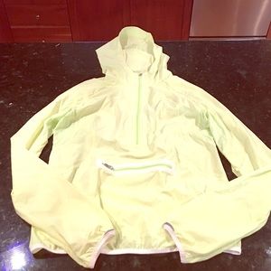 Lime green running jacket - lululemon
