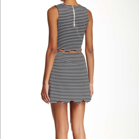 NWOT Striped Scuba Knit Skirt-Large - Picture 7 of 8