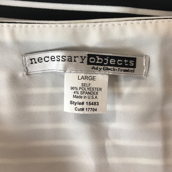 NWOT Striped Scuba Knit Skirt-Large - Picture 6 of 8