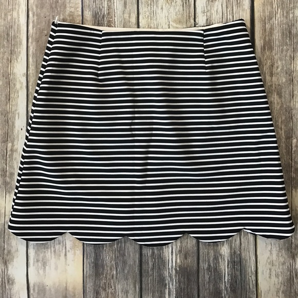 NWOT Striped Scuba Knit Skirt-Large - Picture 3 of 8