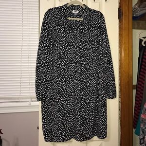 Black and white heart dress