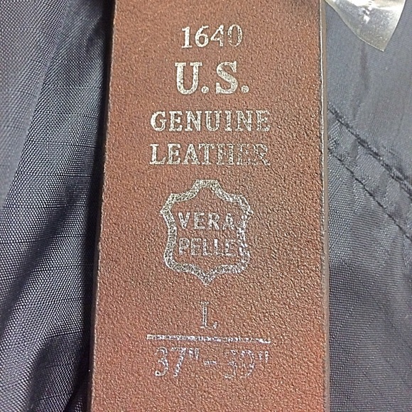 Leather Crystal & Brass Cross Encrusted Belt - Picture 8 of 8