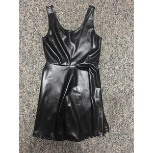 NWT Black metallic skater dress.