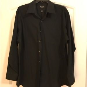 Arrow Fitted Button-up Long-Sleeve Shirt Large EUC