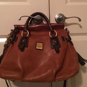 Large brown Dooney and Burke satchel. Like new!
