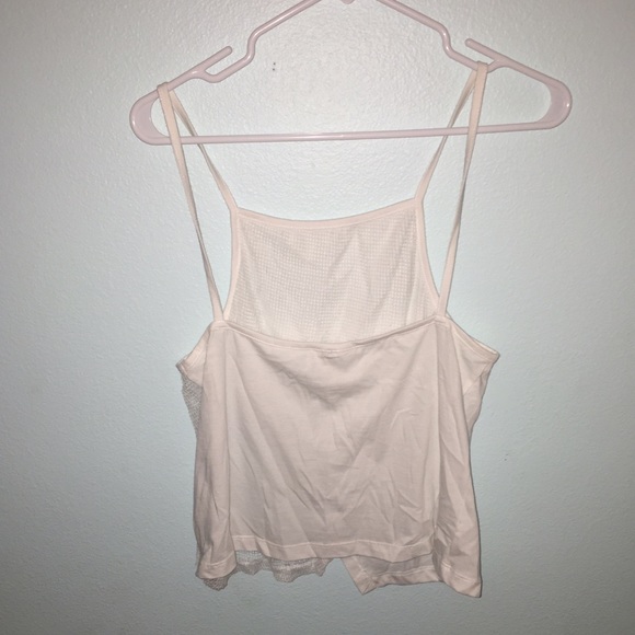White Half-Mesh Tank - Picture 2 of 2