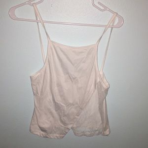 White Half-Mesh Tank