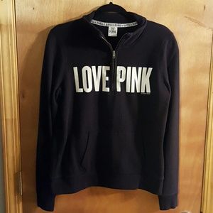 Victoria's secret half zip sweat shirt