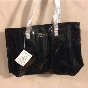 Jimmy choo black shoulder tote