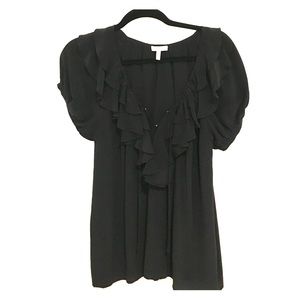 Newly Discounted Joie Black Silk Peasant Top