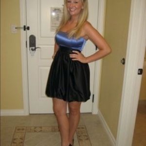 Stretchy bubble hem party dress