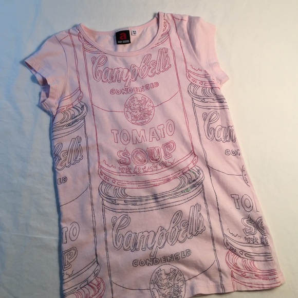 Andy Warhol designed graphic tee, girls size 5/6 - Picture 4 of 4