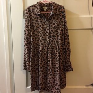Girls cheetah print blouse