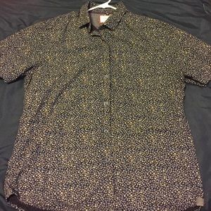 Short sleeve flower pattern shirt size xl slim fit