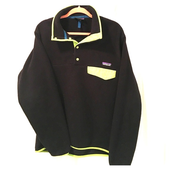 Black and Green Synchilla Snap T Patagonia