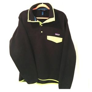 Black and Green Synchilla Snap T Patagonia