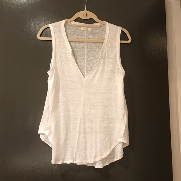 White Linen Tank