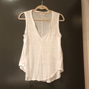 White Linen Tank