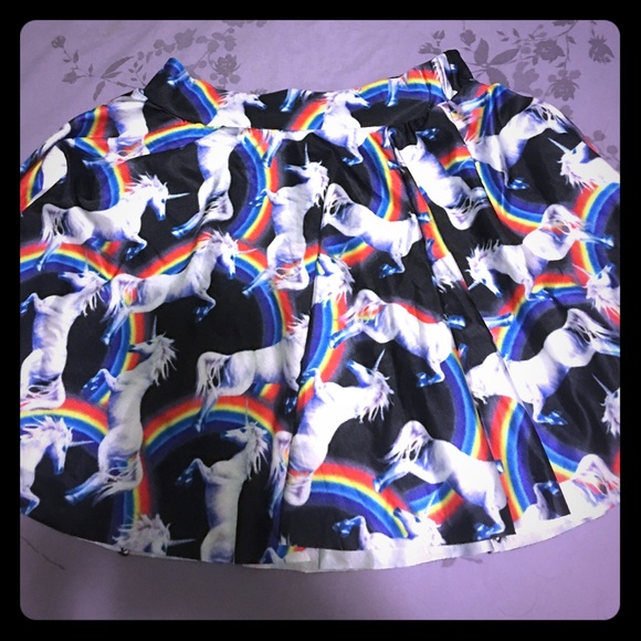 Fun rainbow unicorn skirt🦄