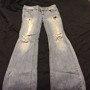 Light wash jeans