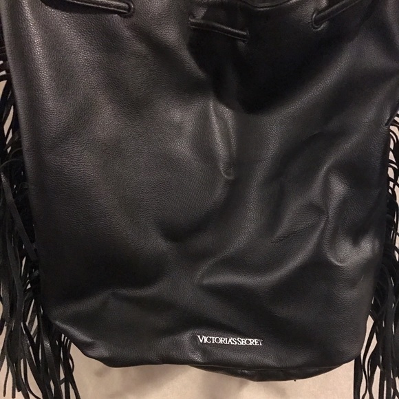 Victoria's secret faux leather fringe backpack