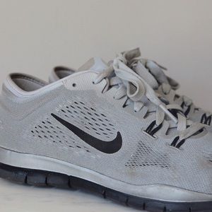Silver Nike Free 5.0 TR Fit 4 size 10