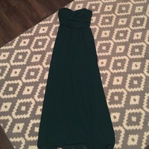 Beautiful emerald chiffon dress