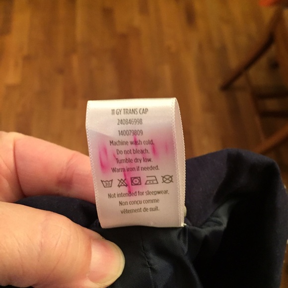 Navy Gymboree trench coat size 7-8 - Picture 2 of 2