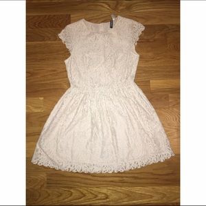 Beige Lace Dress