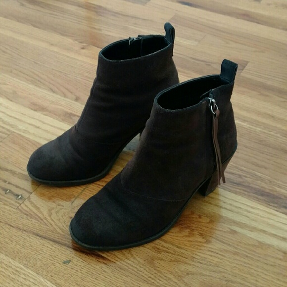 DV by Dolce Vita dark brown suede booties