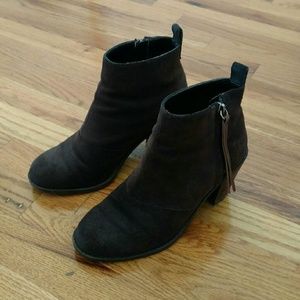 DV by Dolce Vita dark brown suede booties