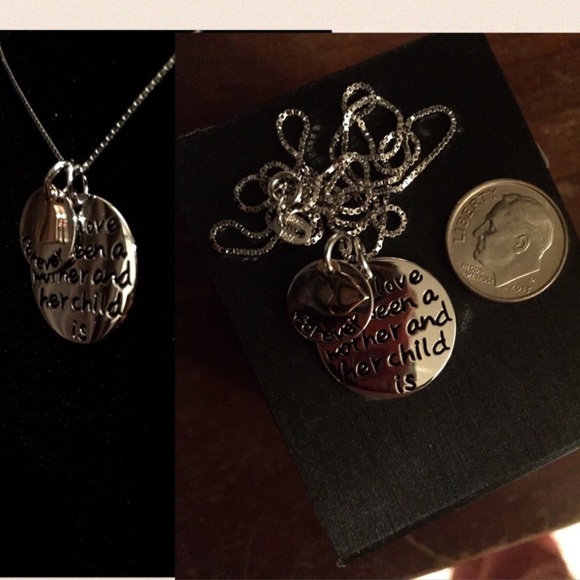 👪 Mom & Daughter Gift Sterling Silver Pendant - Picture 4 of 4