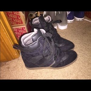 *LAST WEEK* Black Sneaker Wedges