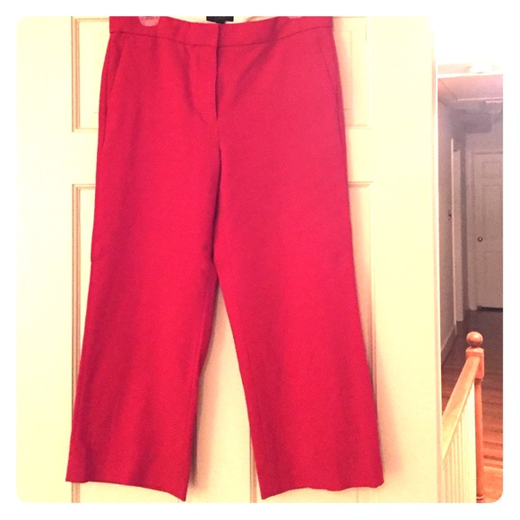 J.crew red teddie pants