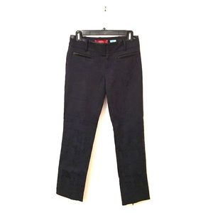 Anthropologie Navy & Black Ankle Dressy Pants