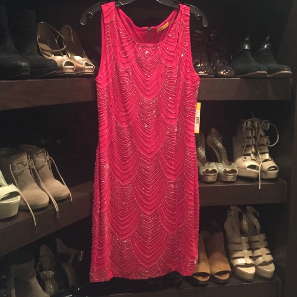 Alice and Olivia Red Cocktail Dress - Picture 2 of 4