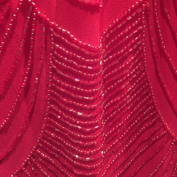 Alice and Olivia Red Cocktail Dress - Picture 4 of 4